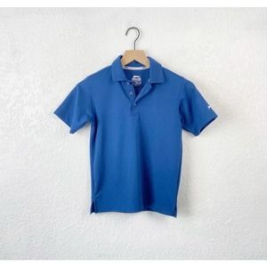 🖤 3/$25 SALE!! Slazenger gold royal blue polo shirt small